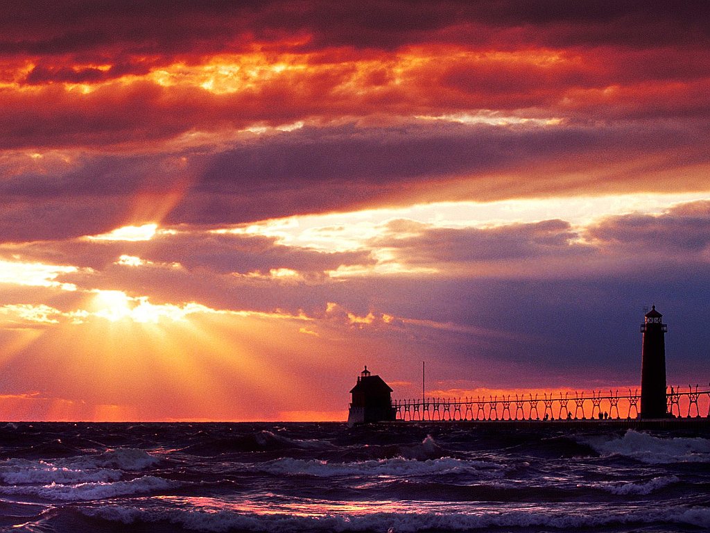 Grand Haven South, Pierhead Lighthouse, Michigan